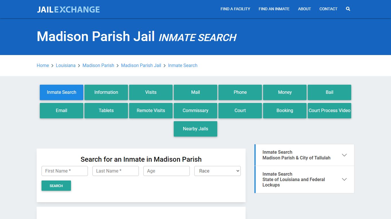 Madison Parish Jail, LA Inmate Search: Roster & Mugshots